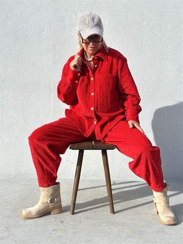 GASPAR Malmø Corduroy Shirt 2510325 Red